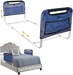 Double Bed Rail U Bar for Medical Bed Safety Assisting Rails Bed Support for Elderly Adults Under Mattress Handrail Hospital Dual Bed Railings for Seniors Twin Full Queen Bed Guard Adjustable Rail