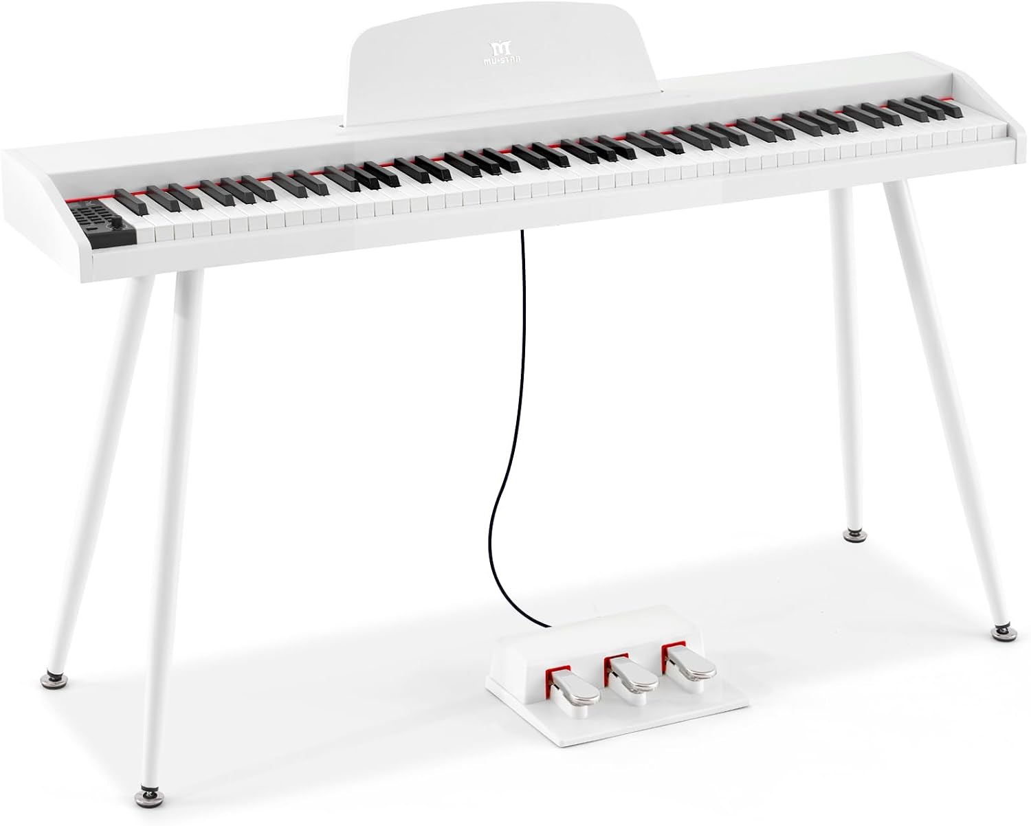 MUSTAR 88 Key Piano Keyboard Semi Weighted Home Digital Piano for Beginners
