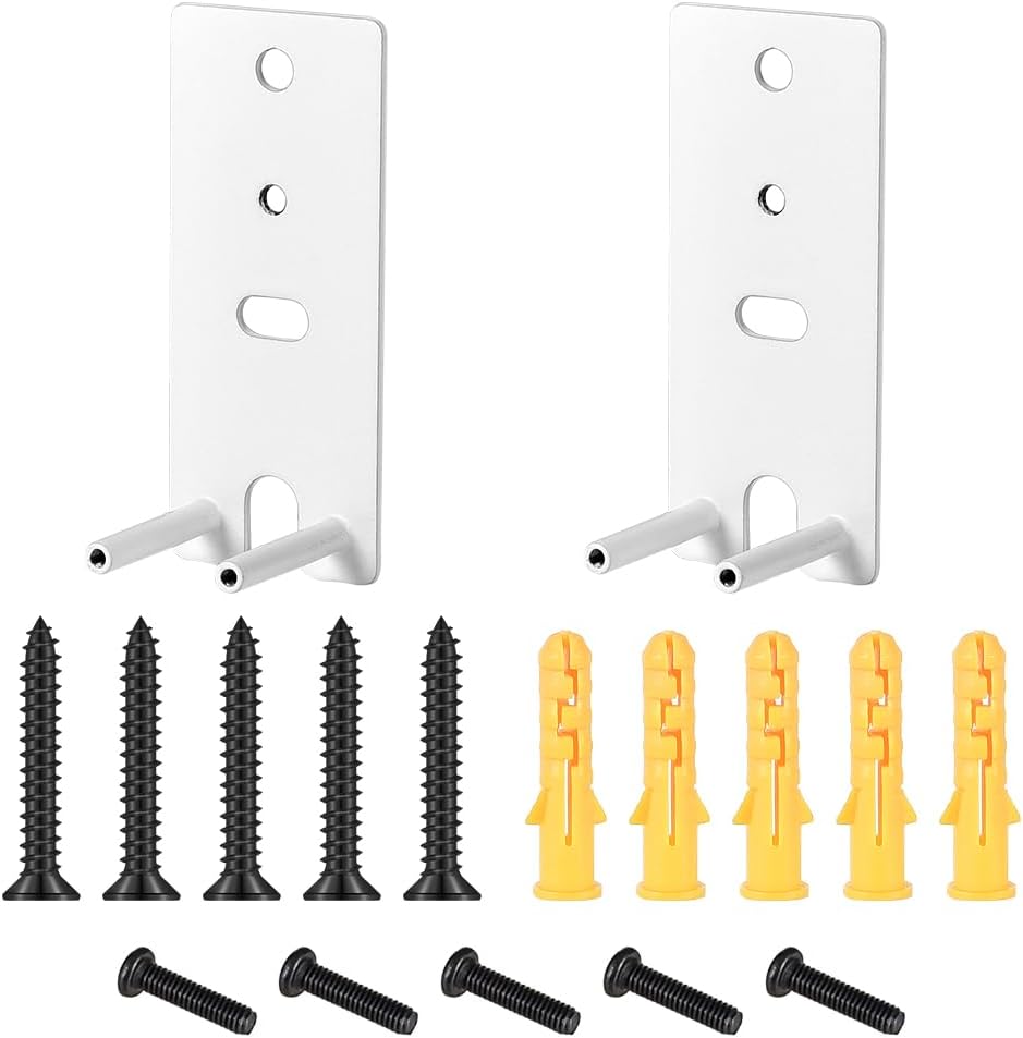 1 Pair Wall Mount Brackets, Surround Speakers Wall Bracket Replacement, Compatible with Bose Surround Speakers 700 and Lifestyle 650 Home Entertainment System, White