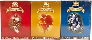 CANADA TRUE premium Ceylon 3 Bundle Tea(Maple,Blueberry,Icewine) 3x10 Tea Bags 60g (One Pack)