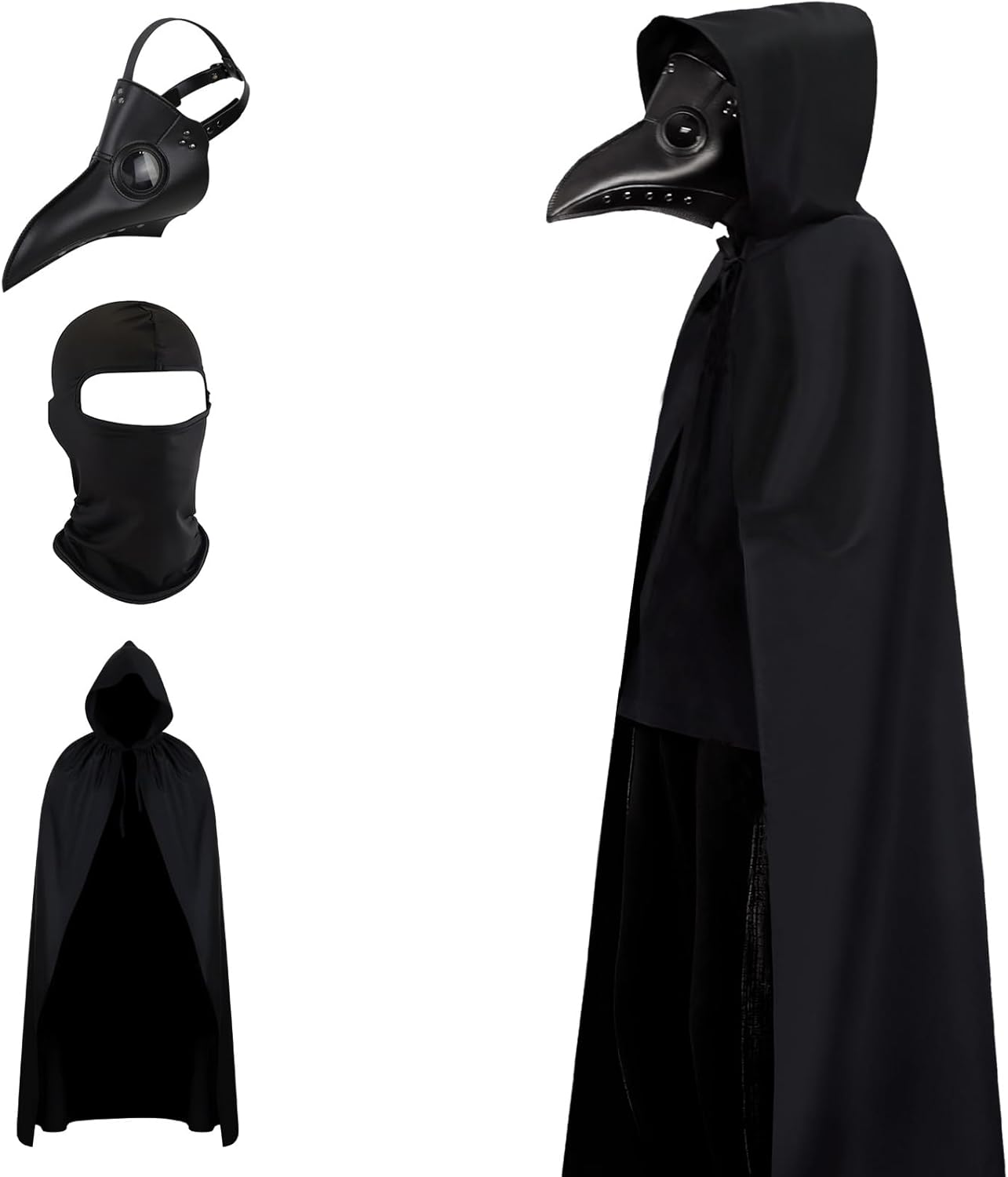 Scary Halloween Masks for Adults,Plague Doctor Mask,Scary Halloween Costumes Renaissance Dress Women or Men