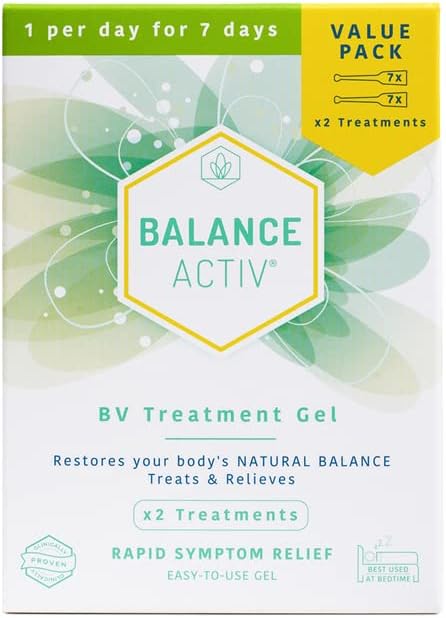 Balance Activ BV Gel, Bacterial Vaginosis Treatment for Women, Works Naturally to Rapidly Relieve Symptoms of Unpleasant Odour, Discomfort & Discharge Associated with BV, 1 Pack of 14