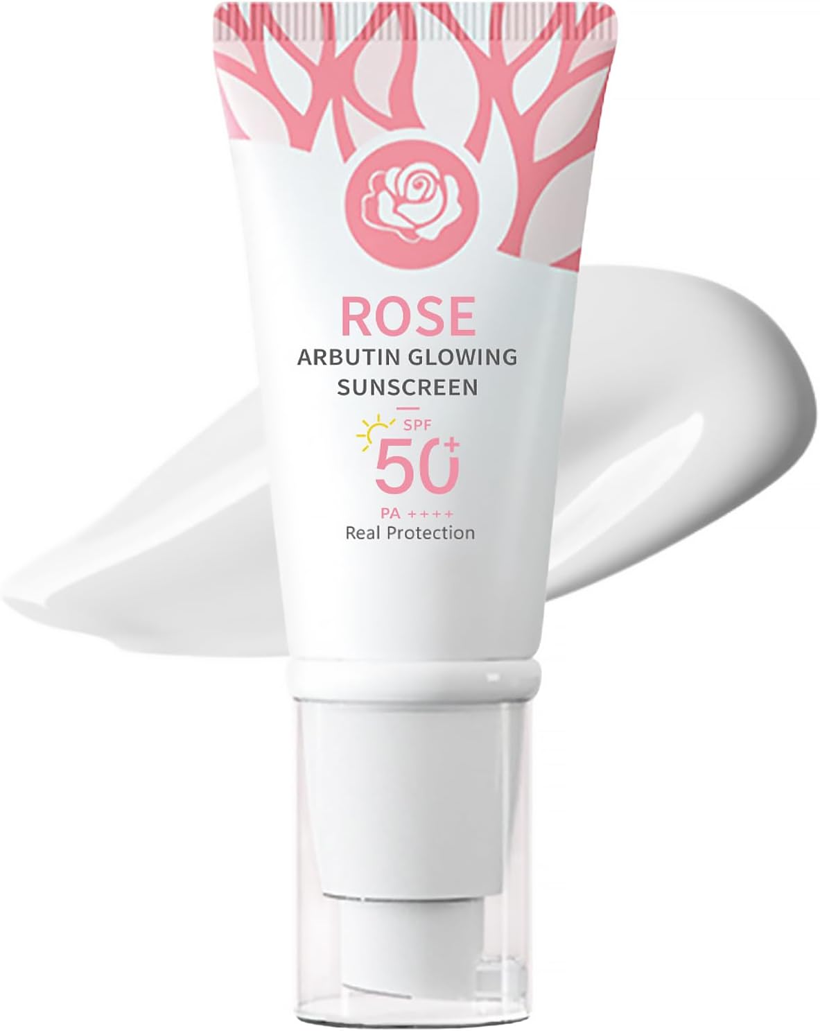 Arbutin Glowing Sunscreen SPF 50+, Face Sun Cream SPF 50, PA++++, Suncream Factor 50 for Face, Facial Sunscreen SPF 50, Ultra Light UVA & UVB Protetion, Non-Greasy, Anti-Dark Spots, Waterproof
