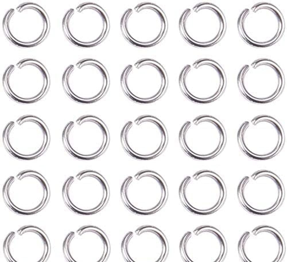 Angel Malone Super Strong Stainless Steel Jump Rings Jewellery Making Findings - UK Seller (100pcs 5mm x 1mm)