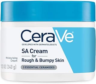 CeraVe Moisturizing Cream with Salicylic Acid, Exfoliating Body Cream with Lactic & Hyaluronic Acid, Niacinamide, and Ceramides, Fragrance Free & Allergy Tested, 12 Ounce