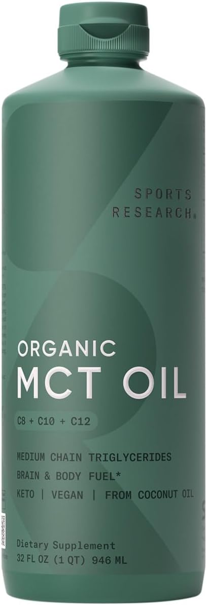 Sports Research Mct Oil Derived Only from Coconut Oil - 32Oz