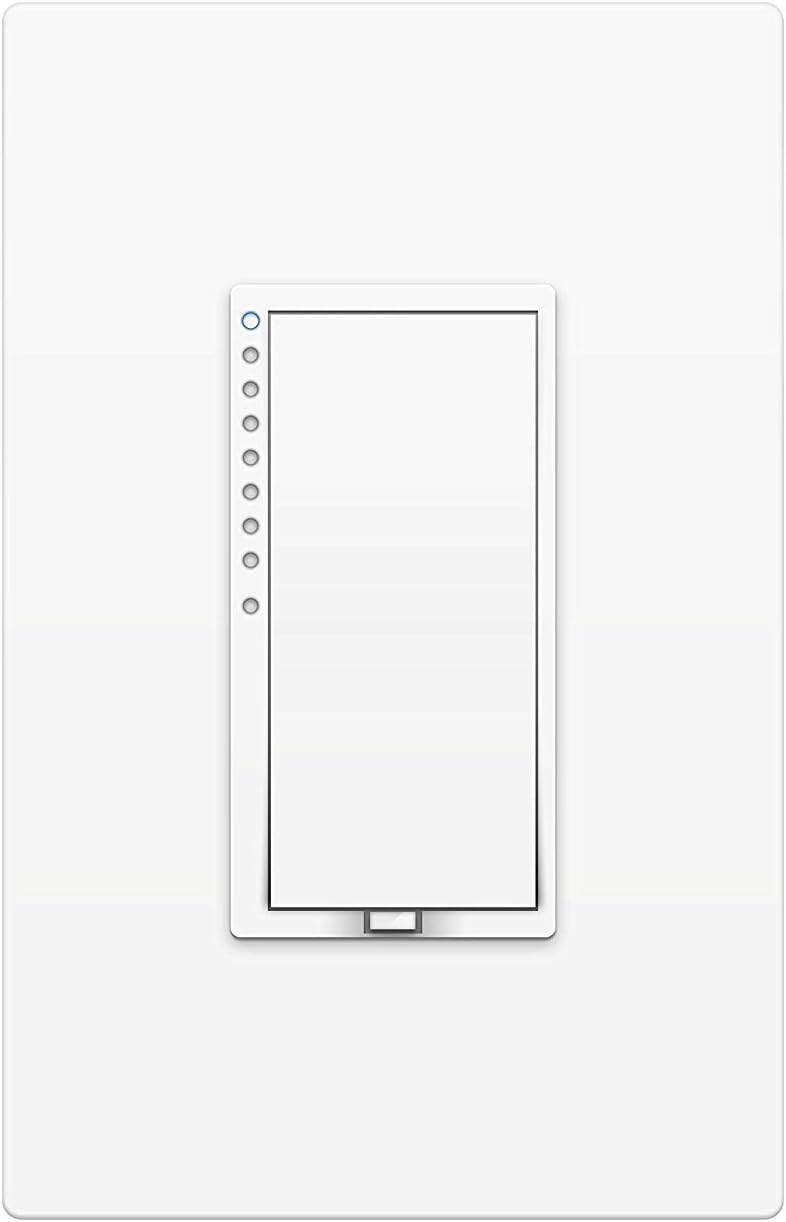 Insteon Smart Dimmer Wall Switch, 600W, 2477D (White) - Needs Neutral Wire - Requires Insteon Hub for Voice Control with Amazon Alexa and Google Assistant