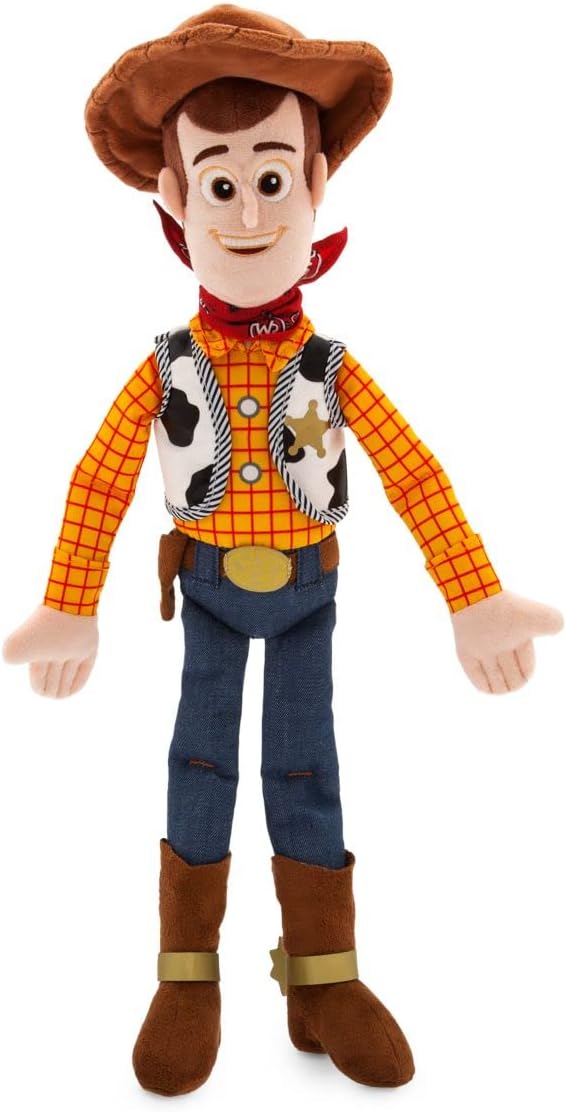 DISNEY STORE Official Toy Story Plush, Woody, Iconic Cuddly Toy Character with Embroidered Eyes and Soft Plush Features, Suitable for All Ages