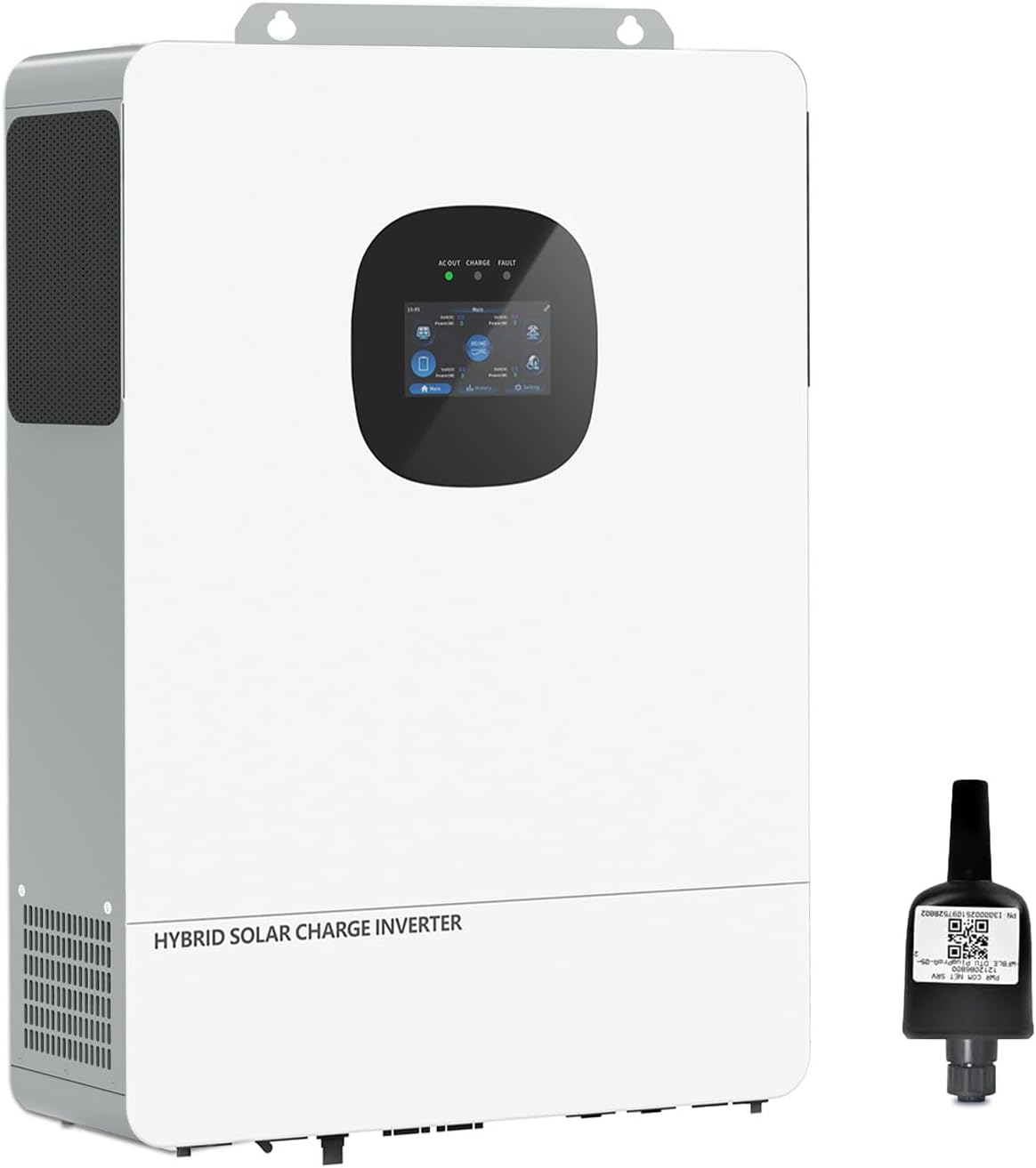 POWLAND 10000W Grid-Tied Hybrid Solar Inverter | Battery-Free Design | 48V DC to 120V/240V AC Split Phase | Built-in 250A MPPT | Works with 48V LiFePO4/Lead Acid Batteries