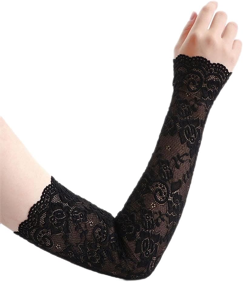 Breathable LAce Arm Sleeves UV For Protection Cooling Sleeve Elbow Protector Outdoors Sports Sleeve Cover Up Sun Protection Sleeves For Women Breathable