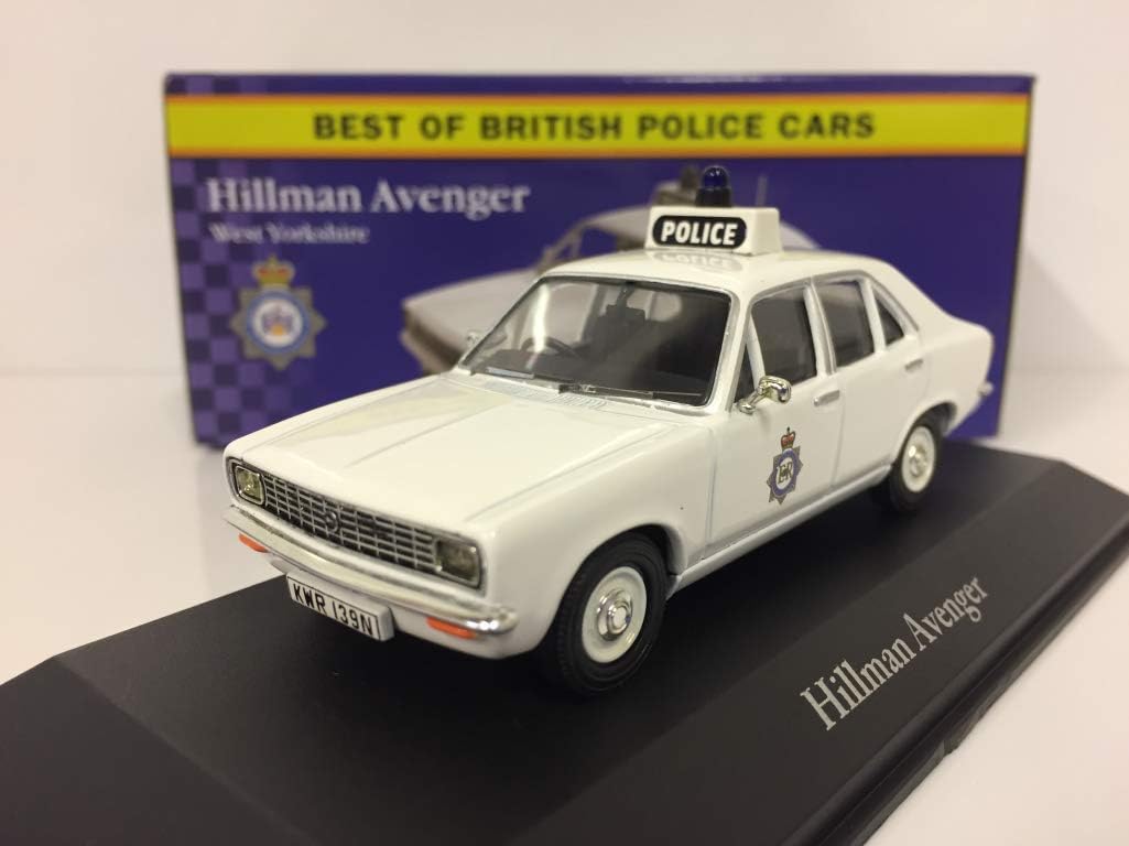 atlas editions best of british police white hillman avenger west yorkshire car 1.43 scale diecast model