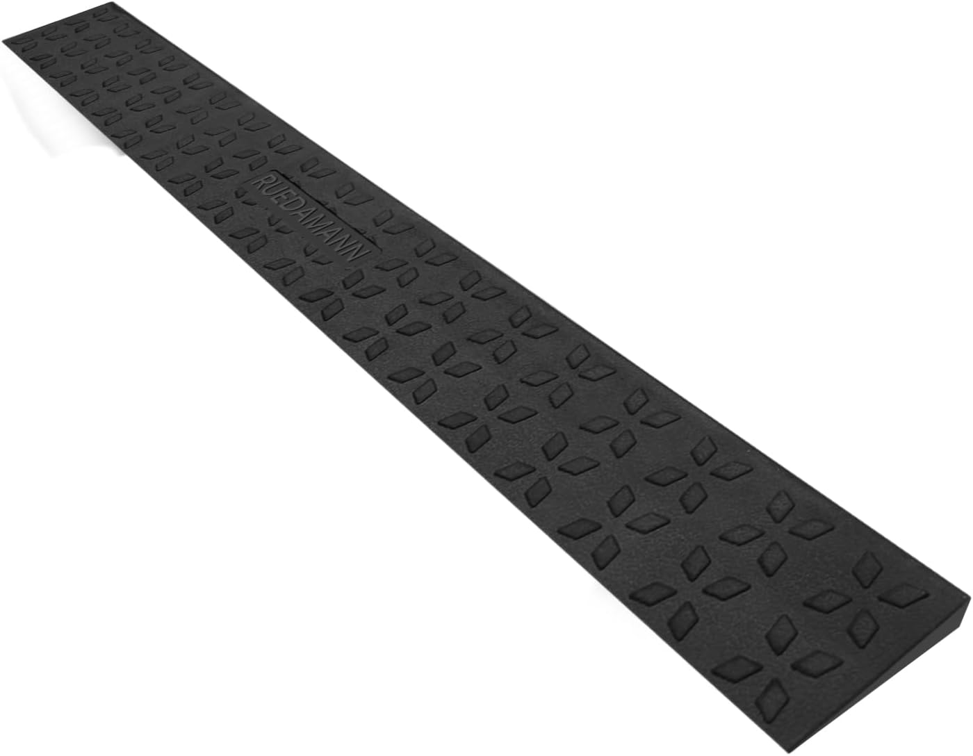 Ruedamann 5/8" Rise Threshold Ramps for Doorways, 35" Wide Natural Rubber Wheelchair ramp, Non-Slip Threshold Wheelchair Ramps, Adjustable and Cuttable for Curbs, Scooters, Wheelchairs, 1 PC