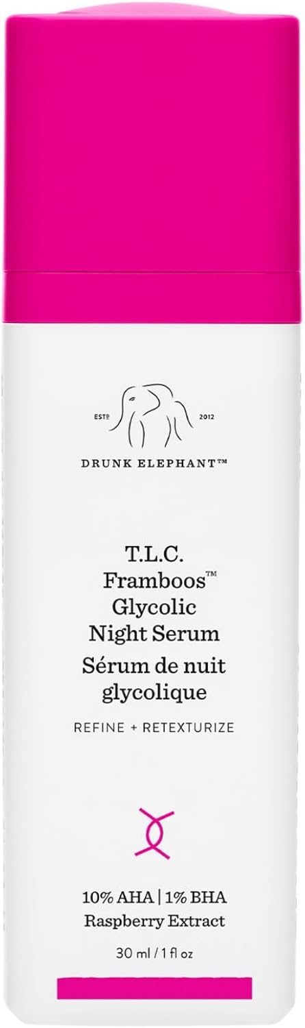 Drunk Elephant T.L.C. Framboos Glycolic Night Serum For Unisex 1 oz Serum