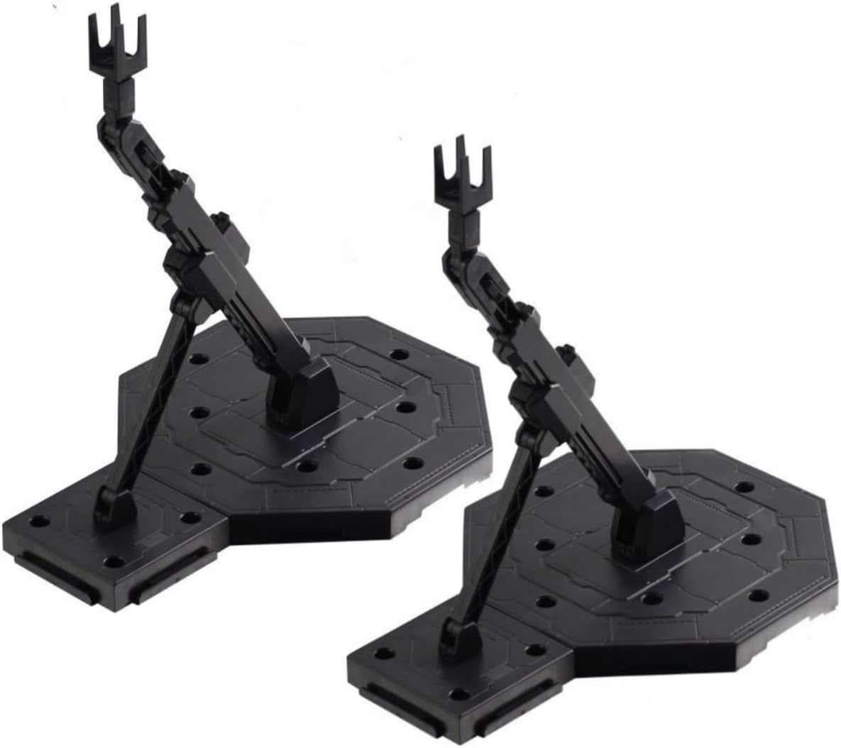 Bioristar HG RG Hobby Action Base Model Stand Hobby Display Stand Compatible with HG MG BB 1/144 1/100 Pack of 2 (Black)