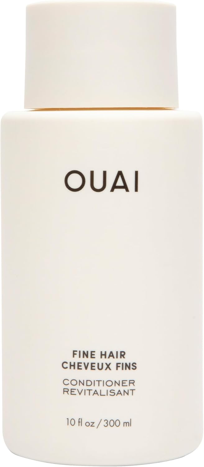OUAI Fine Hair Conditioner-Volumizing Conditioner for Fine Hair Made with Keratin, Biotin and Chia Seed Oil - Adds Softness, Bounce and Volume - Free from Parabens, Sulfates, and Phthalates - 300ml