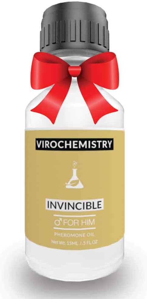 VIROCHEMISTRY Invincible Pheromone Cologne Oil - Bold, Extra Strength Human Pheromones Formula - 15mL Concentrate