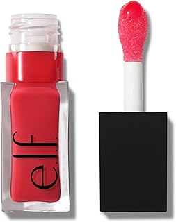 e.l.f. Glow Reviver Lip Oil, Nourishing Tinted Lip Oil For A High-shine Finish, Infused With Jojoba Oil, Vegan & Cruelty-free, Red Delicious