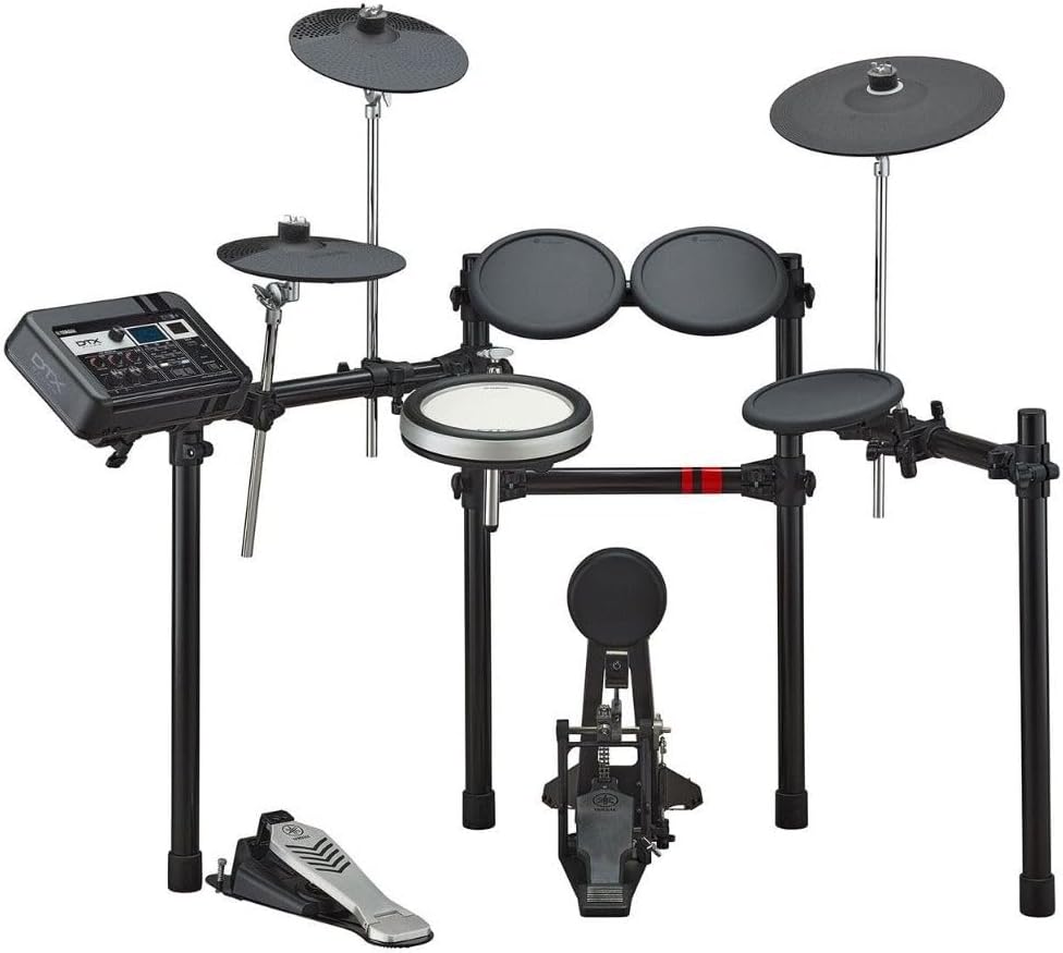 Yamaha DTX6K-X Electronic Drum Set with DTX-PRO Module, 70 Premium Customizable Kits, Kit Modifier Controls, USB Audio/MIDI, Silent Silicone Heads, DTX Touch Sound Editor Smart App