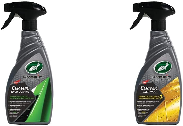 Turtle Wax TW53353 Ceramic LINE Spray Protector & 53339 Hybrid Solutions Ceramic Wet Spray Car Wax 500ml