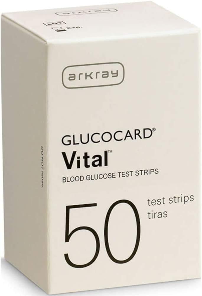Arkray USA, Inc Arkray Glucocard Vital Blood Glucose Test Strips 150 Count(3 Boxes of 50), 150 Count