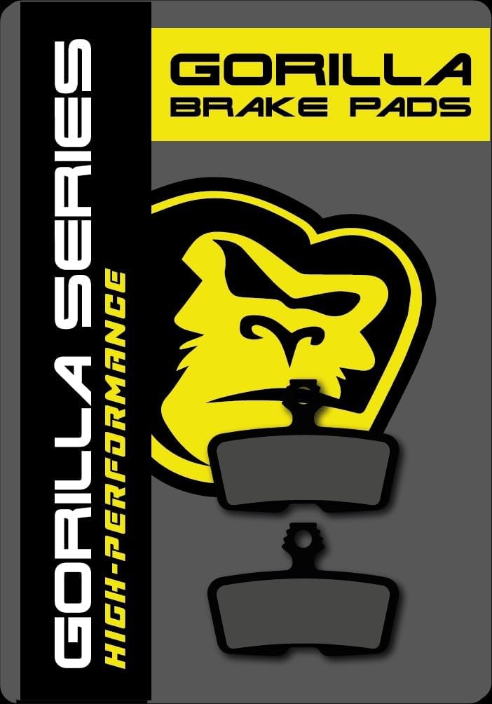 Gorilla Brakes SRAM Code R/RSC/DB8 Disc Brake Pads - Quiet Performance with Medium Wear Durability for E-Bike, MTB, Enduro, and Downhill Riding
