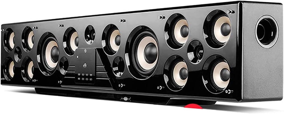 Surround Sound Home Theater, 5.1 Speaker System, 6 Channel Control, 15 Speaker Combinations, 750W High Power, Living Room Wireless 3D Wooden Speakers, 110-240V