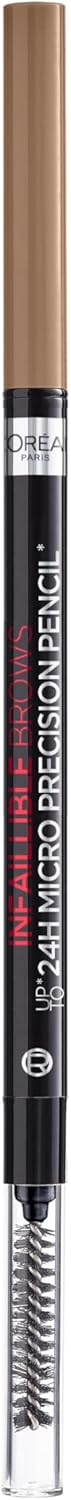 L'Oreal Paris Infallible Brows 24H Micro Precision Pencil, Precisely Defines Brows- 7.0 Blonde