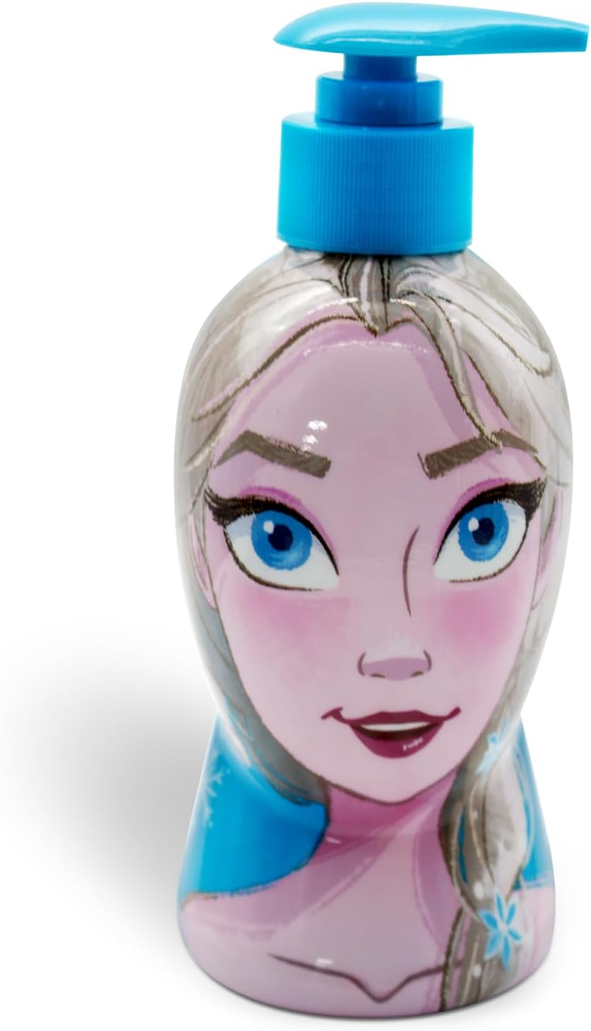 Disney Frozen 2-in-1 Kids Bubble Bath & Shampoo with Pump Dispenser - Gentle, Paraben-Free Hair & Body Wash with Vitamin E & A, pH Balanced for Sensitive Skin - Scented, for Children Aged 3+, 300ml