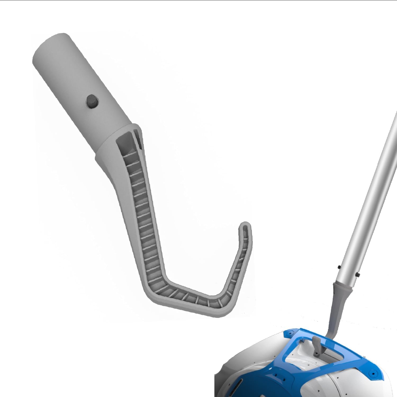 Retrieval Hook for Robotic Pool Cleaners, Accessories Hook Customized for Pool Vacuum Robot- Cordless, Above Ground Pool, Inground Pool, Underwater, Compatible with Universal Pool Poles