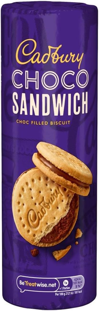Cadbury Choco Sandwich Biscuit, Chocolate Filled, 260 g (Pack of 1)