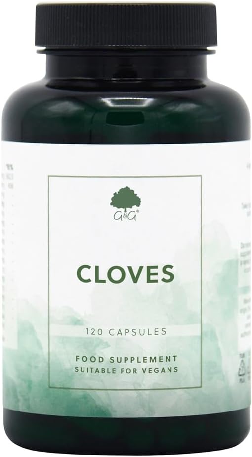 Cloves Powder Capsules 500mg - 120 Vegan Capsules - Natural Clove Powder Supplement - Made in the UK - Suitable for Vegans & Vegetarians