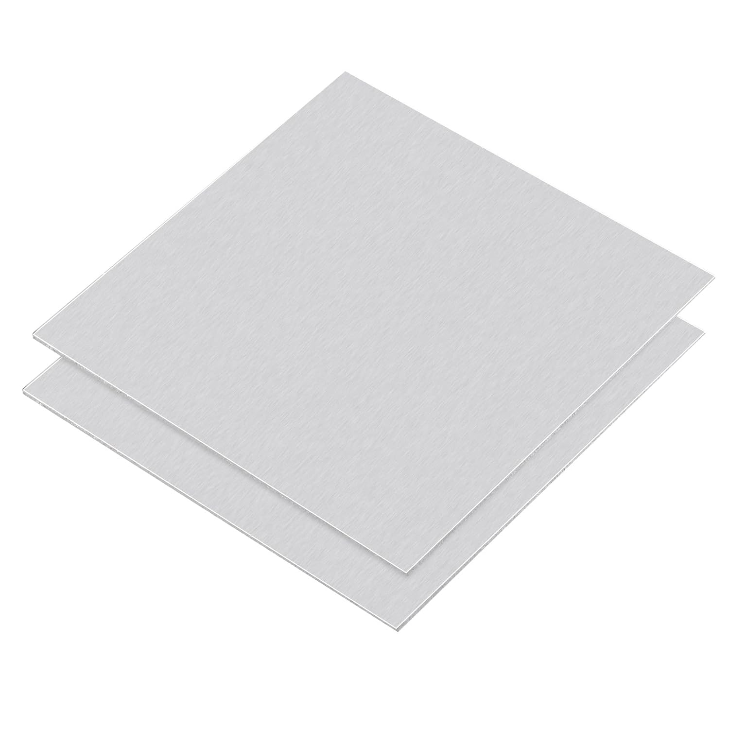 uxcell 1060 Aluminum Sheet, 300mm x 300mm Rectangle Aluminum Plate 1mm Thick Flat Metal Stock with Protective Film, 2Pcs
