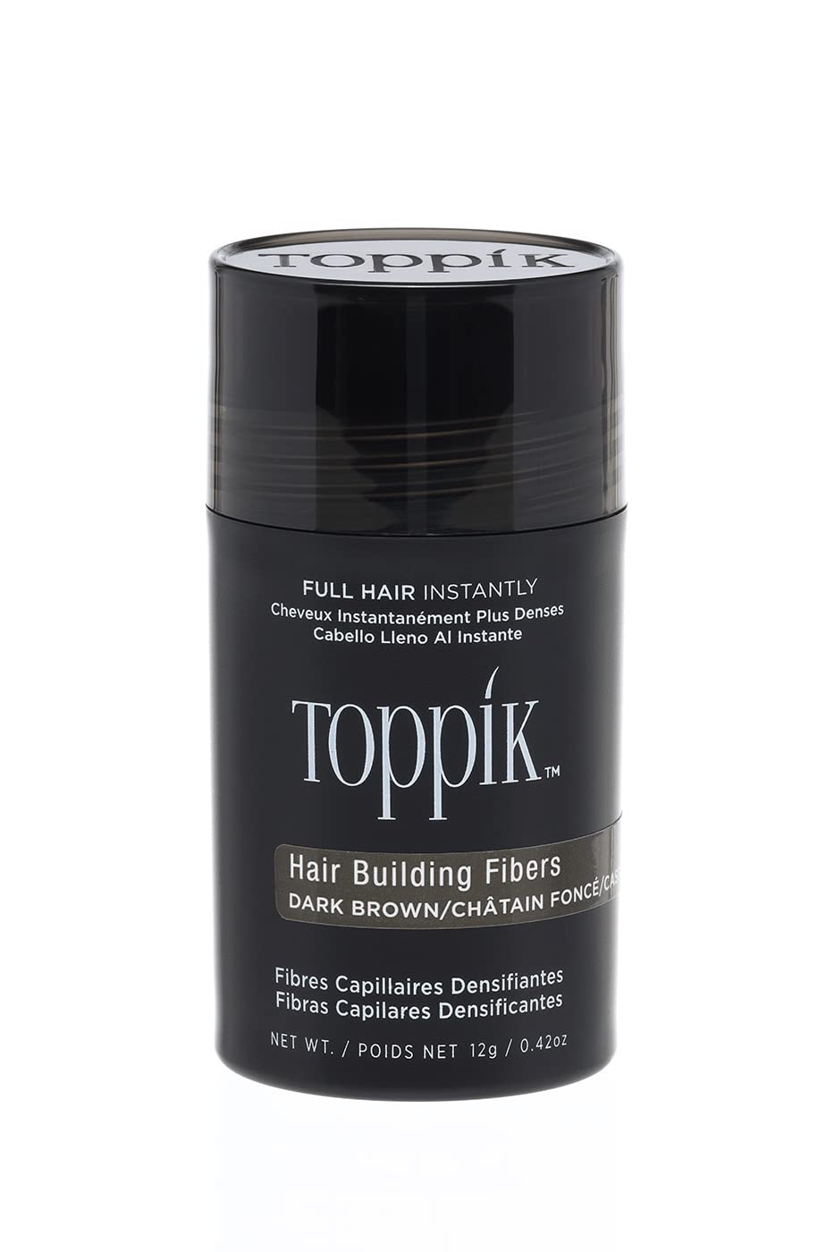 Toppik Hair Building Fibers, 12g Fill In Fine or Thinning Hair Instantly Thicker, Fuller Looking Hair 9 Shades for Men & Women