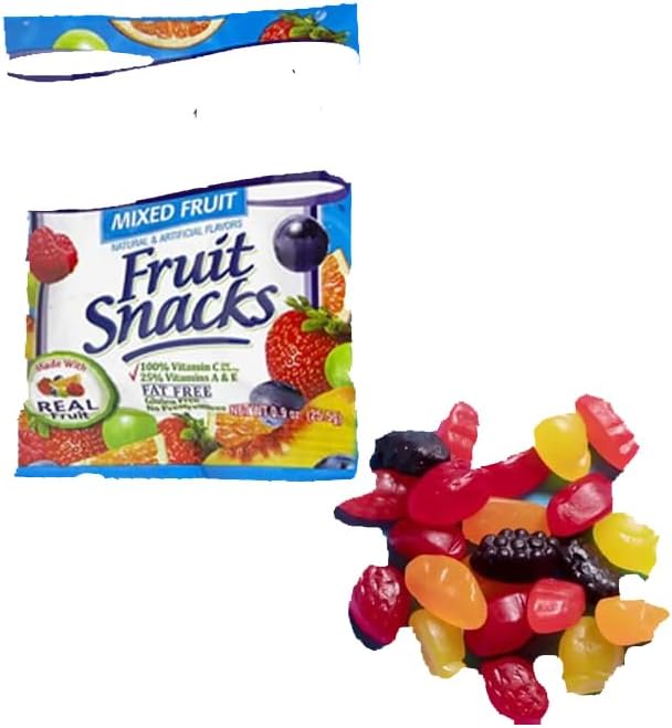 20 x Mixed Fruit Snacks Bags Made With Real Fruit Gluten Free 25g