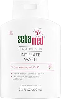 SEBAMED Feminine Intimate Wash pH 3.8 for Microflora Balance with Aloe Vera Mild Organic Based Daily Vaginal Wash Feminine Hygiene 6.8 Fluid Ounces (200 Milliliters), Clear (3247350.0)