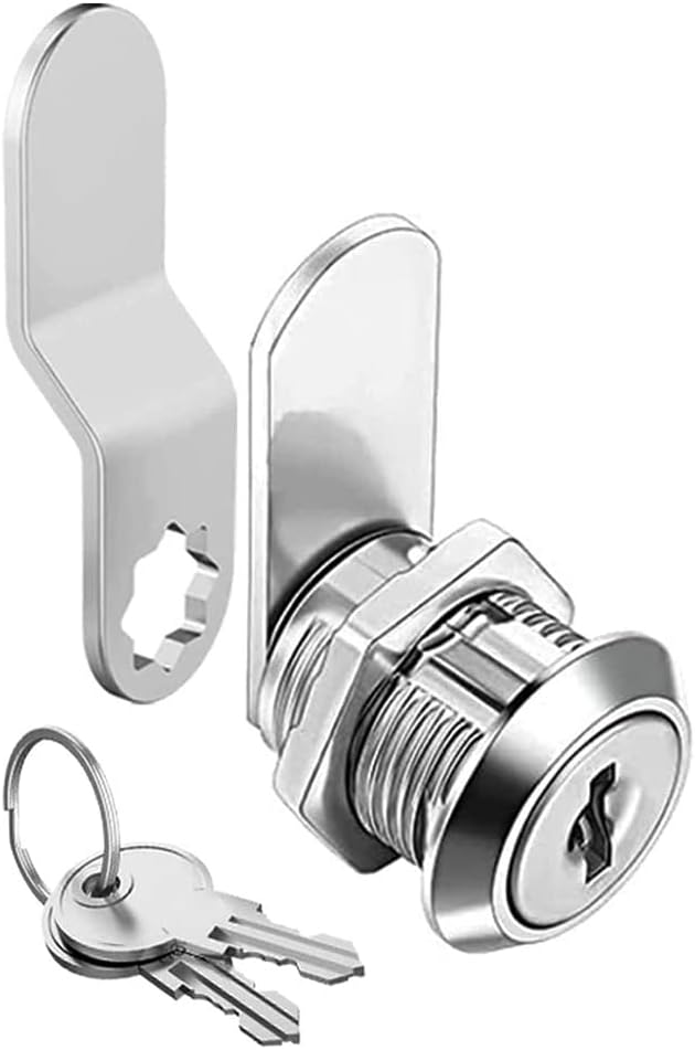 Truck Tool Lock with Keys, 5/8 inch Toolbox Lock Replacement for Trailer, RV Boxes, Mailboxes