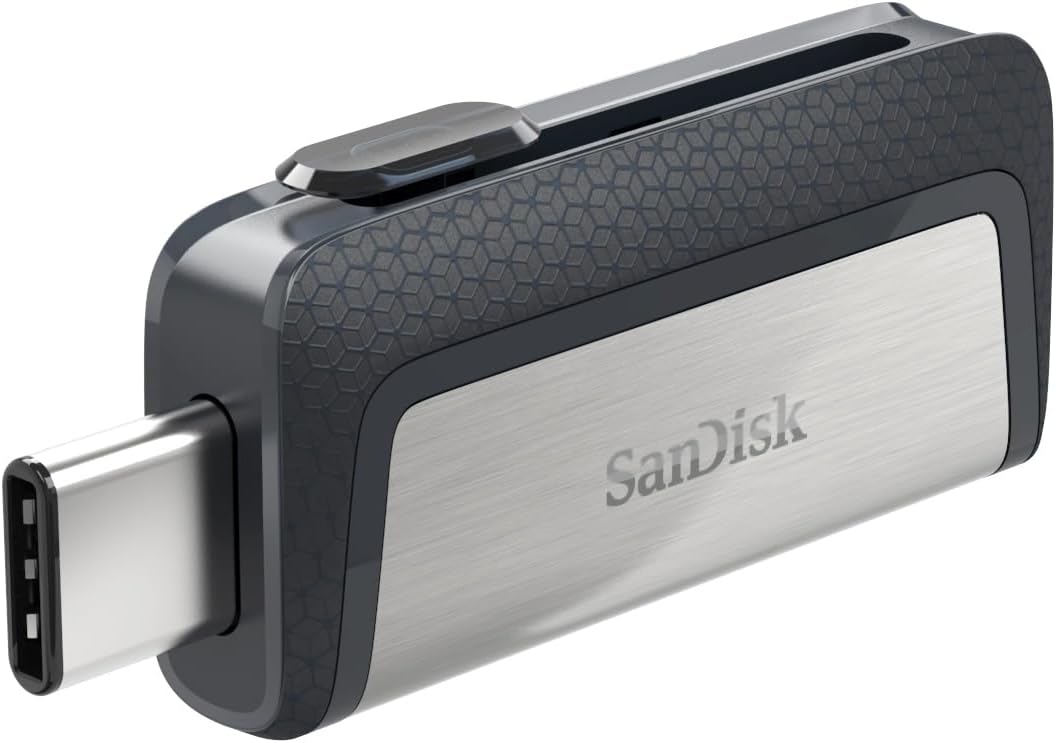 SanDisk 164113 256GB Ultra Dual Drive USB Type-C Flash Drive , for smartphones, tablets, Macs and computers,Black