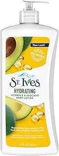 St. Ives Hydrating Hand & Body Lotion Moisturizer for Dry Skin Vitamin E & Avocado Made with 100% Natural Moisturizers 21 oz