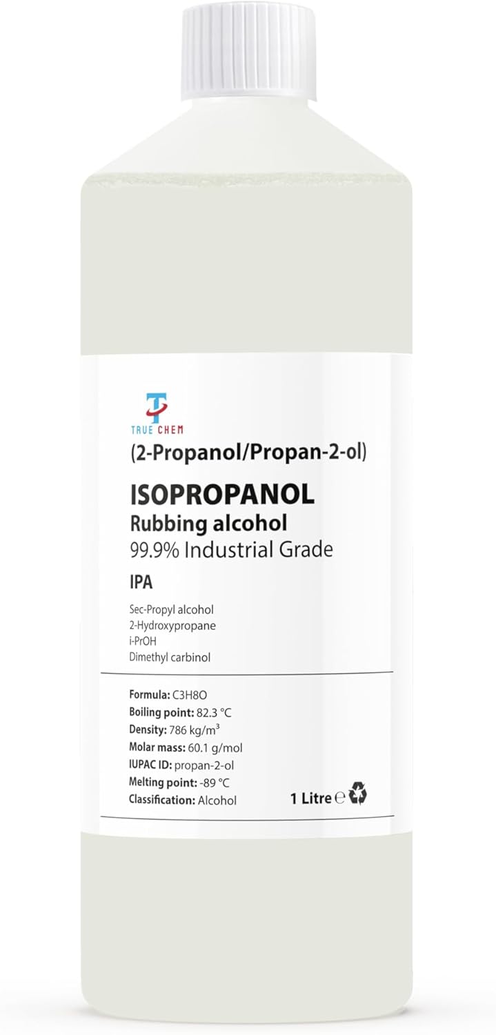 Isopropanol Rubbing Alcohol | All Purpose Isopropyl IPA 99.99% 1L