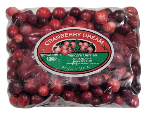 Fresh Whole Maine Cranberries - 12 oz - Great for Cranberry Sauce, Jelly and Jam