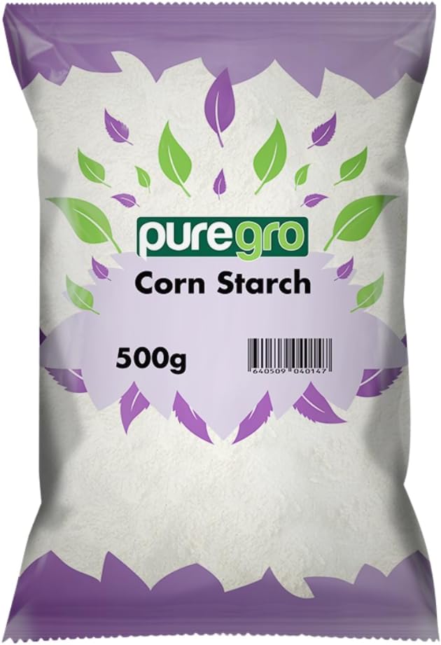 Puregro Corn starch | Premium Quality | Smooth and Fine Texture | Ideal for Cooking, Baking and Thickening | Corn starch Powder | Pack of 1 | Weight 500g