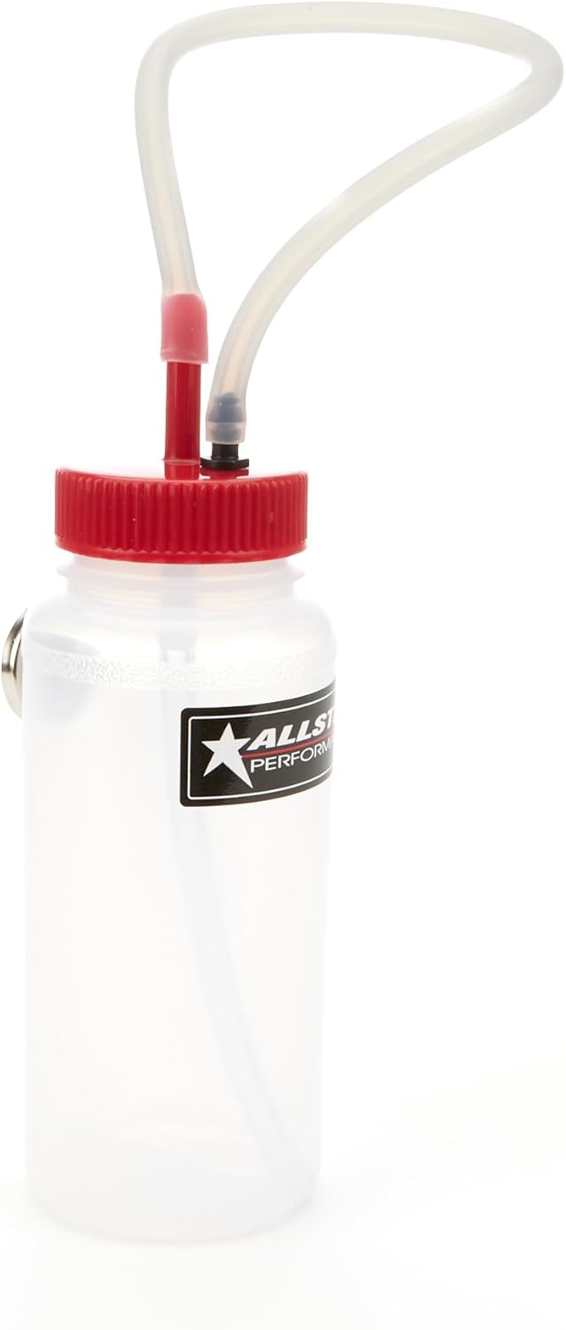 Allstar Performance ALL11017 Bleeder Bottle with Magnet and Check Valve , White