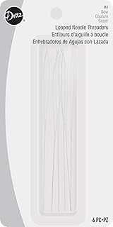 Dritz 252 Looped Needle Threaders (6-Count),Silver