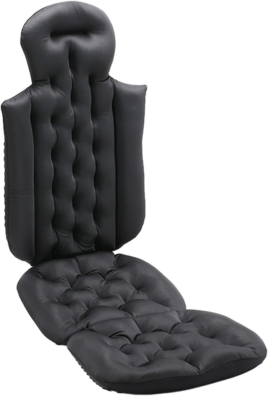 Sharplace Bath Pillow Adult Bathing Mat Bathtub Accessories Bath Tub Pillow Breathable Folding Full Body Bath Pillow Head Rest Pillow, Black