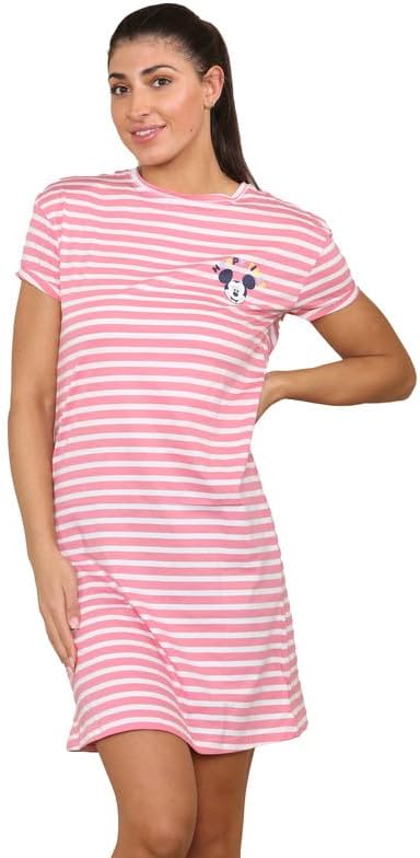 Ex High Street Brand Disney Pure Cotton Nightdresses for Women UK 6-22, Womens Nightwear Short Sleeve Ladies Nighties Women's Nightwear Cotton Nighties for Women