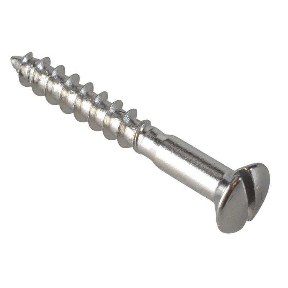 ForgeFix - Multi-Purpose Screw SL Raised Head Chrome Plated 4.0 x 30mm ForgePack 30