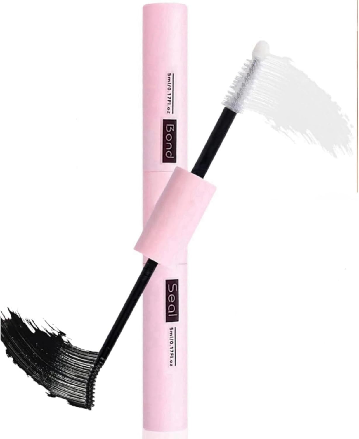 Lash Bond and Seal,Cluster Eyelash Glue for Diy Individual-Eyelash Extensions,Super Strong Hold Cluster Lash Adhesive,Bond and Seal Lashes,Mascara Wand Individual-Lashes Glue for Sensitive Eyes