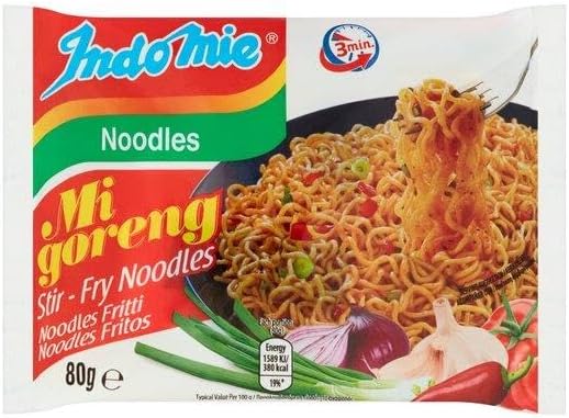 Indomie Mi Goreng Stir Fry Noodles 80g Pack of 40 by Purple Pantry Foods