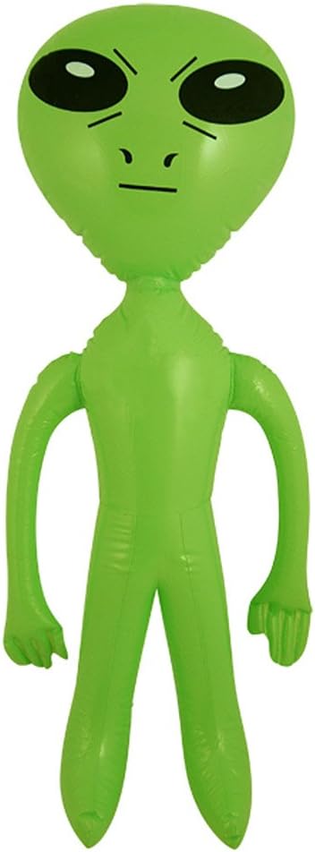 Henbrandt Inflatable Blow Up Green 64 cm Alien Space Ship Party Accessory (Green)