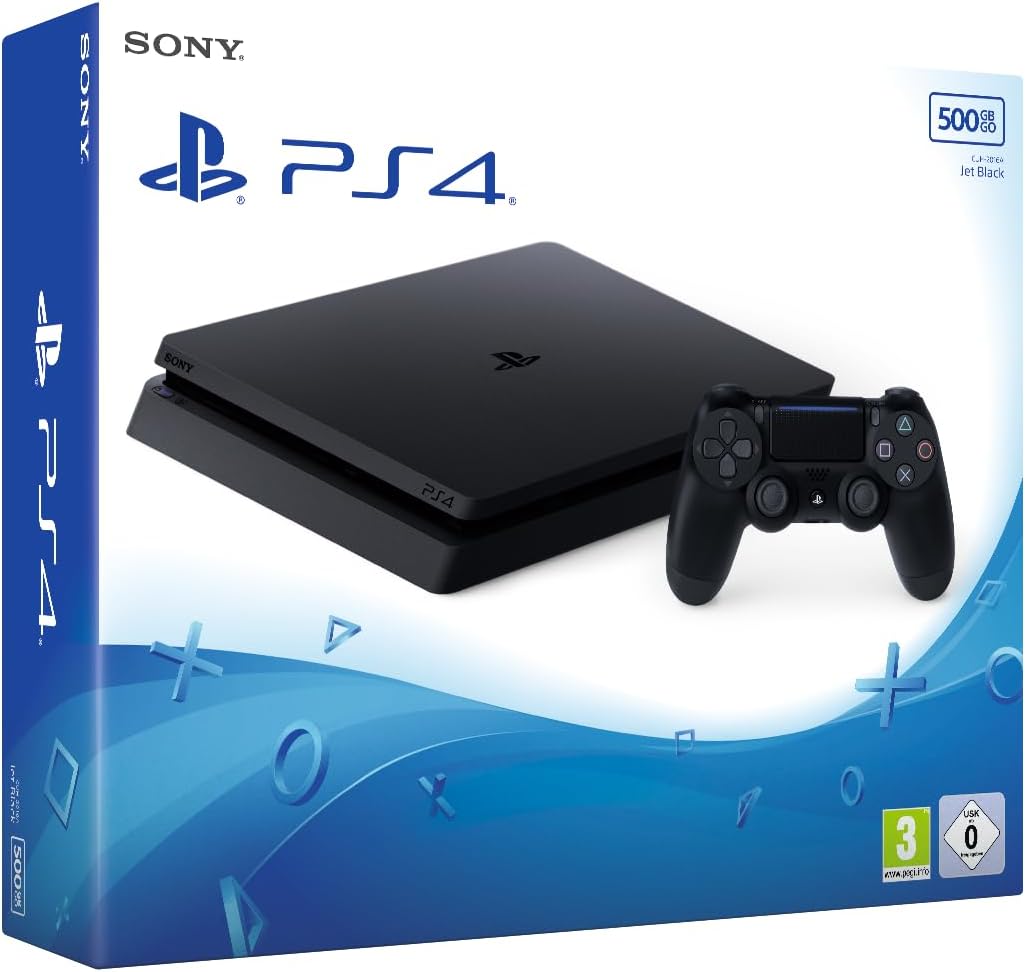 Sony PlayStation 4 Slim 500GB Console, Black